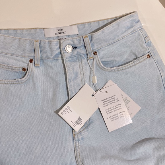 Brand new with tag 🇮🇹 Won Hundred Blue Pearl frost Jean( light wash) - Picture 9 of 14